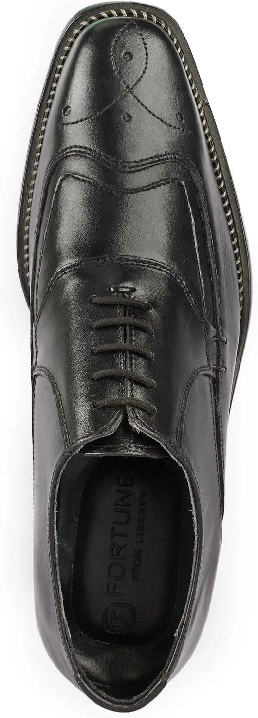 LIBERTYZENO Mens Tread Design Genuine Leather Lace Up Oxford Dress Shoes