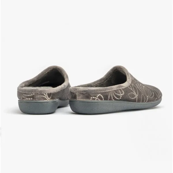 Lotus ELIZABETH Womens Slippers Grey