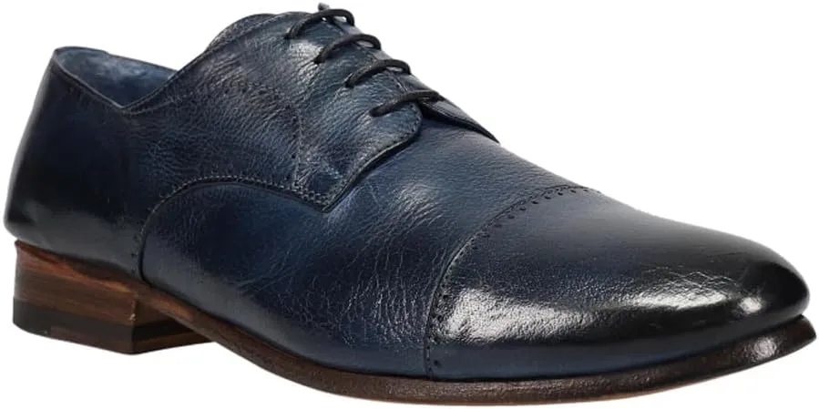 Lucchese Womens Franca Oxford Flats - Blue