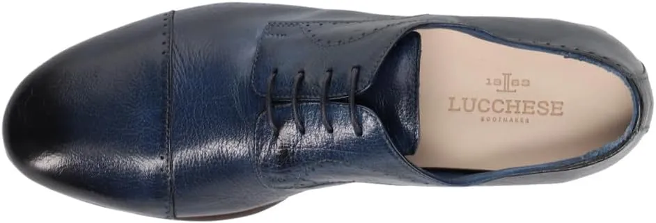 Lucchese Womens Franca Oxford Flats - Blue