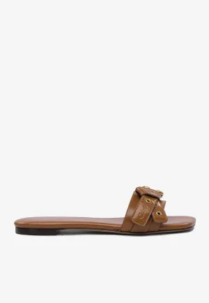 Mae Leather Flat Sandals