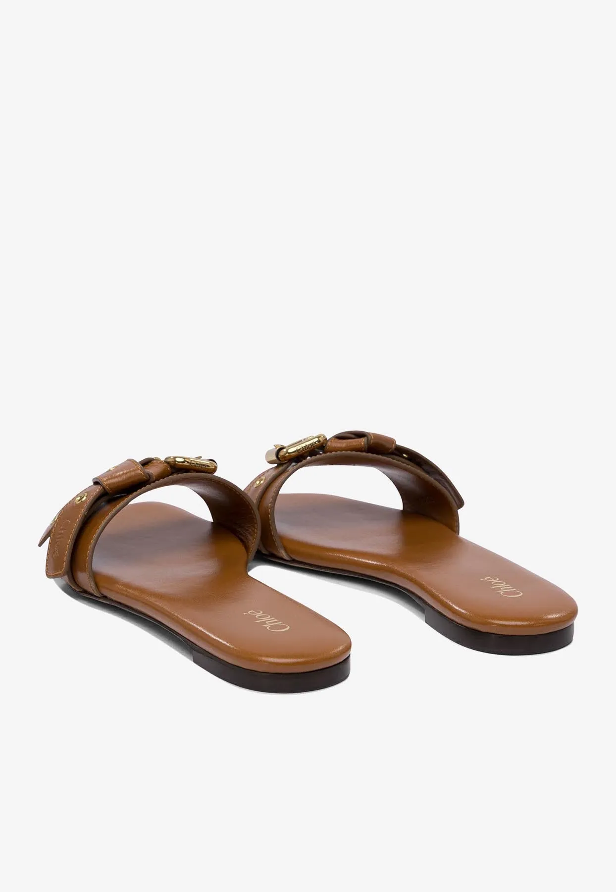 Mae Leather Flat Sandals