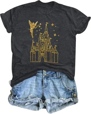 Magical Shirt for Women Magic Kingdom Tshirt Family Vacation Tee Castle Believe in The Magic Summer Trip Tops