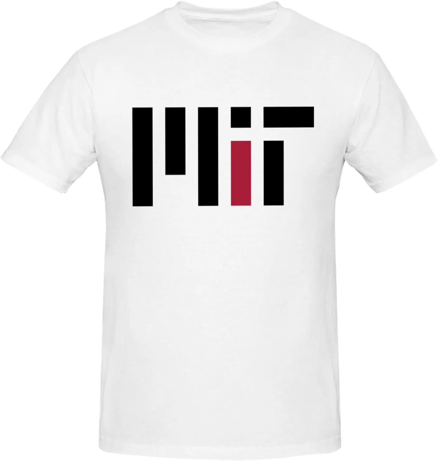 Massachusetts Institute of Technology Logo T-Shirt Men's Classic Basic Homecoming Basic Spring Short Sleeve Tops-