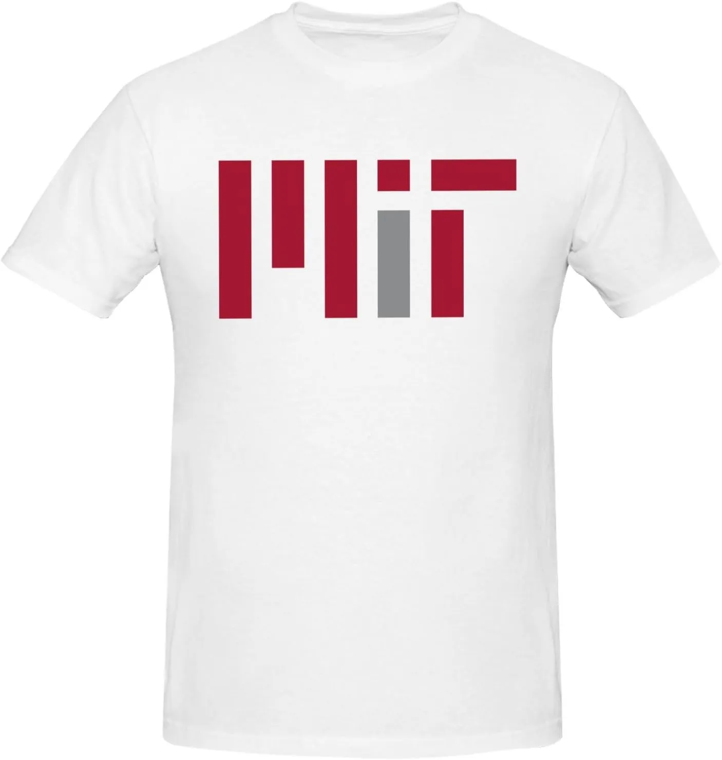 Massachusetts Institute of Technology Logo T-Shirt Men's Classic Basic Homecoming Basic Spring Short Sleeve Tops-
