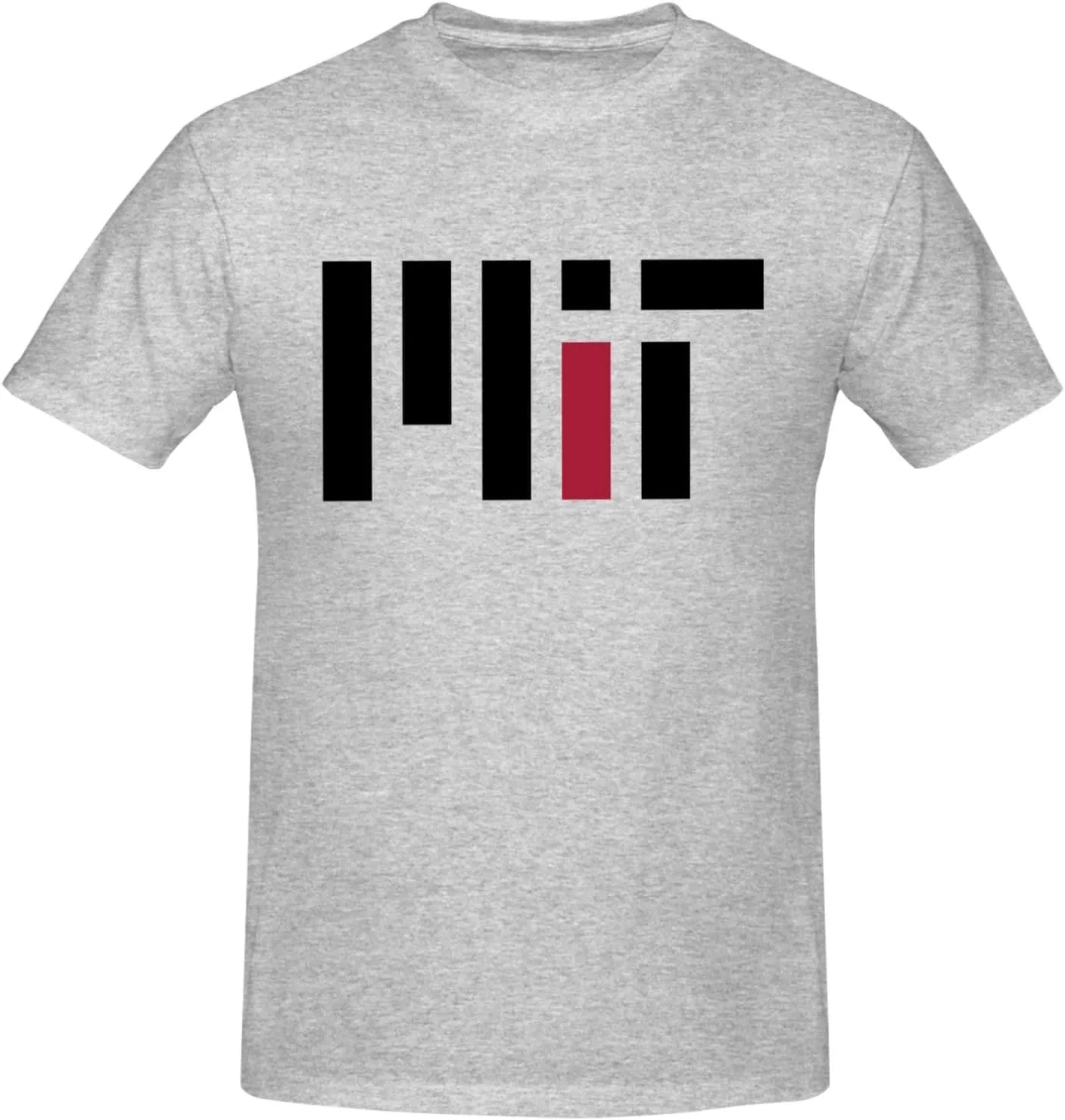 Massachusetts Institute of Technology Logo T-Shirt Men's Classic Basic Homecoming Basic Spring Short Sleeve Tops-
