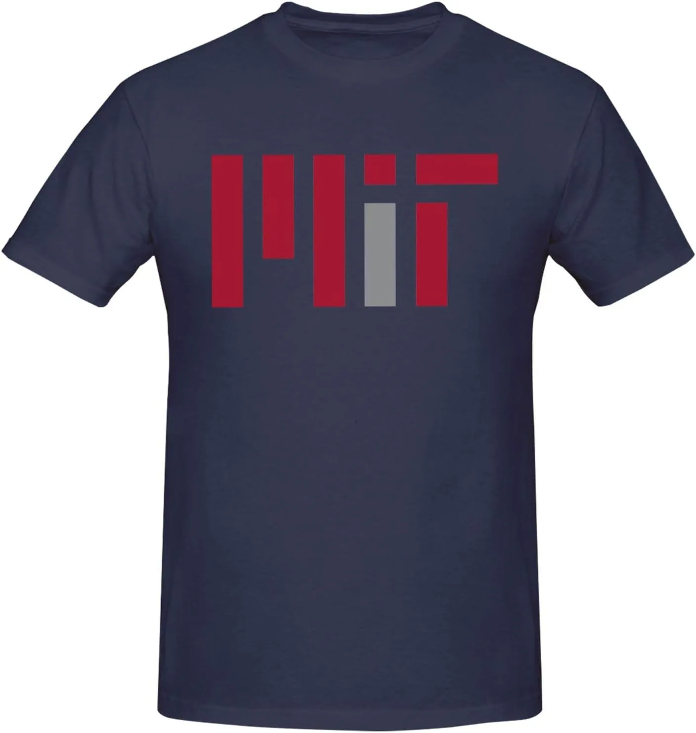 Massachusetts Institute of Technology Logo T-Shirt Men's Classic Basic Homecoming Basic Spring Short Sleeve Tops-
