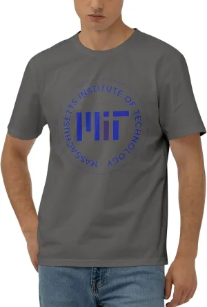 Massachusetts Institute of Technology T-Shirt Men's Classic Basic Homecoming Basic Spring Short Sleeve Tops-