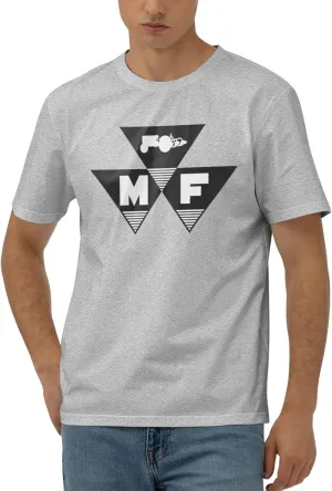 Massey Ferguson Men's 170g Combed Cotton Short Sleeve T-Shirt Black