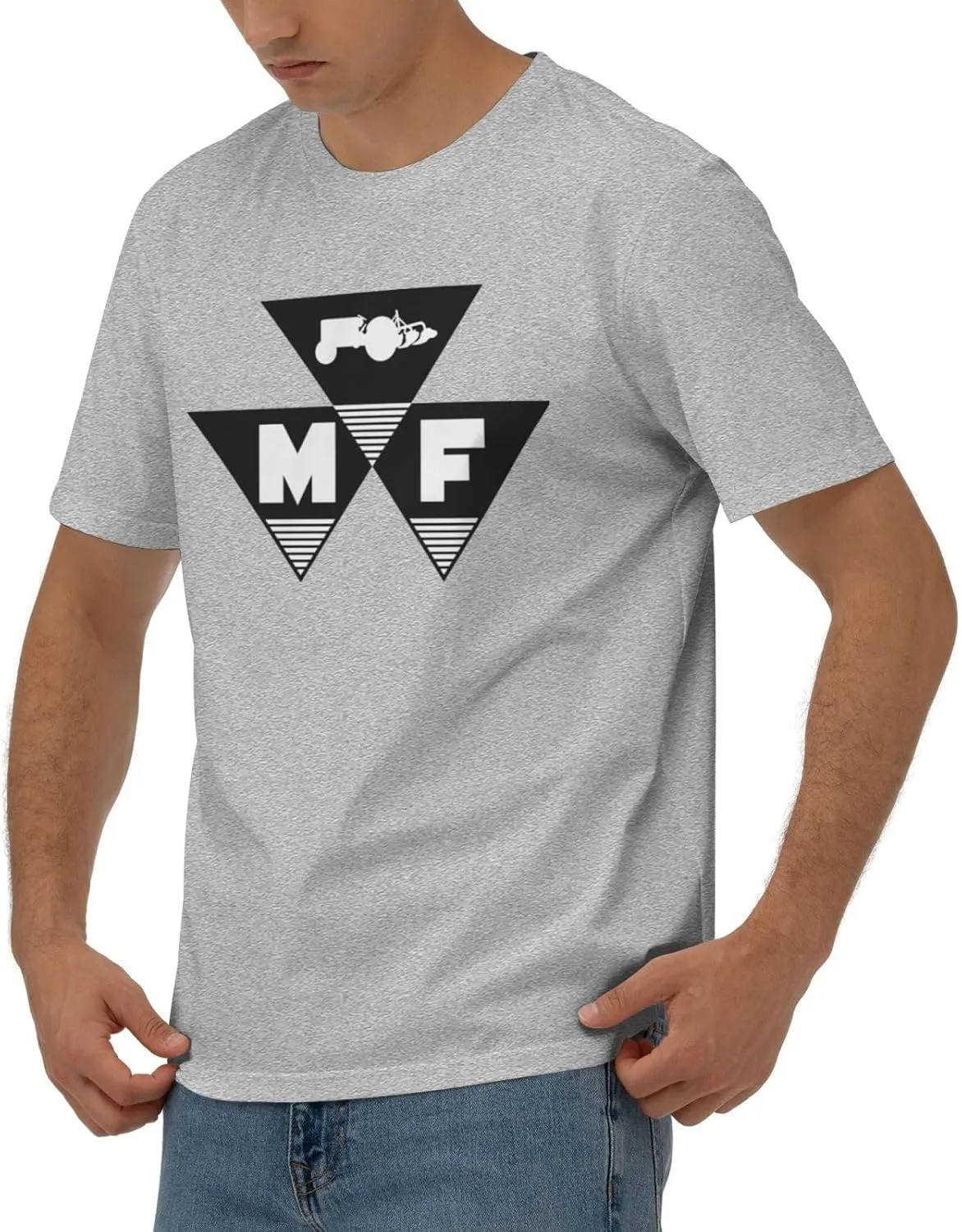 Massey Ferguson Men's 170g Combed Cotton Short Sleeve T-Shirt Black
