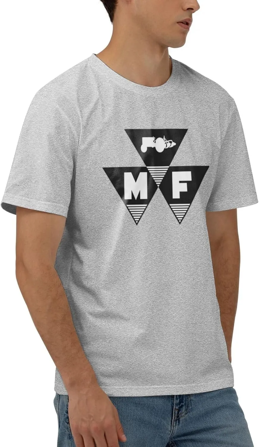 Massey Ferguson Men's 170g Combed Cotton Short Sleeve T-Shirt Black