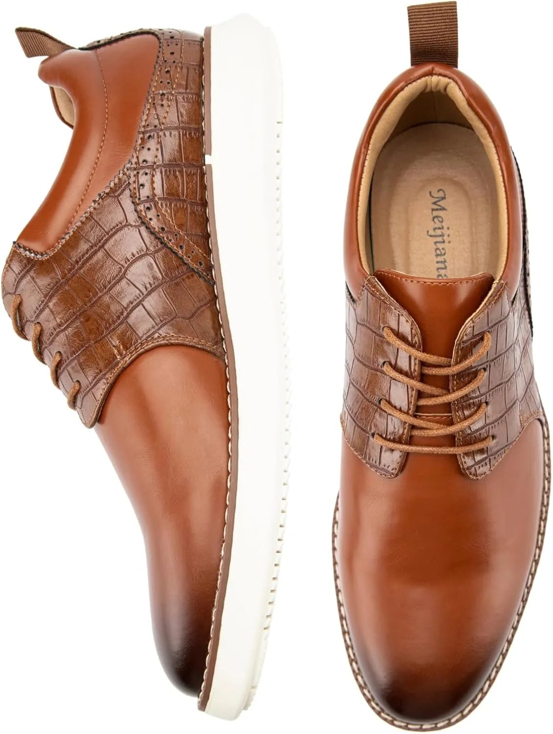 Meijiana Men's Oxford Shoes Dress Shoes Men's Lightweight lace-up Fashion Shoes