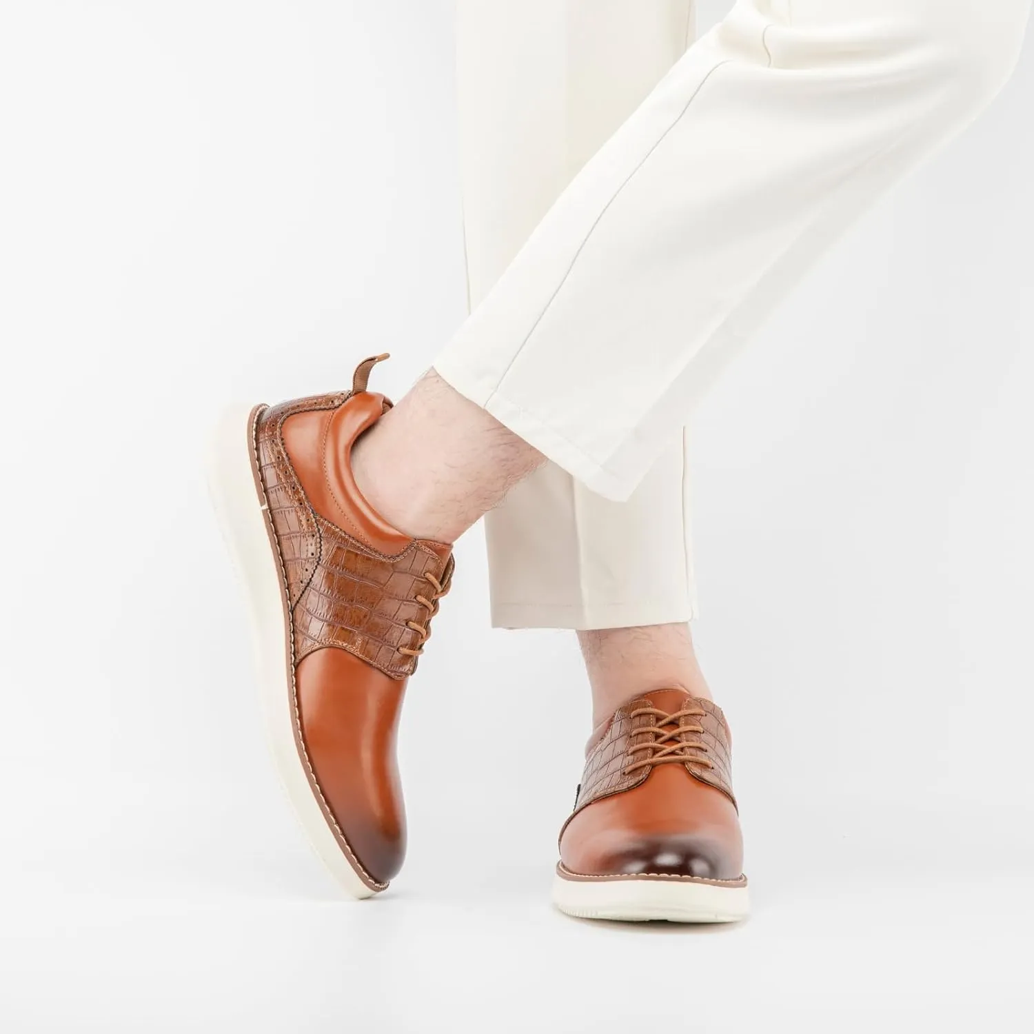 Meijiana Men's Oxford Shoes Dress Shoes Men's Lightweight lace-up Fashion Shoes