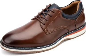 Meijiana Men's Oxfords Casual Dress Shoes Leather Lace Up Shoes for Men Business Oxford Shoes