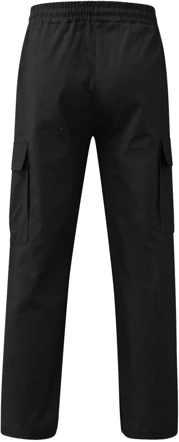 Men Pants Casual Fashion Jogger Active Wear Sweatpants Straight Leg Cargo Combat Pant