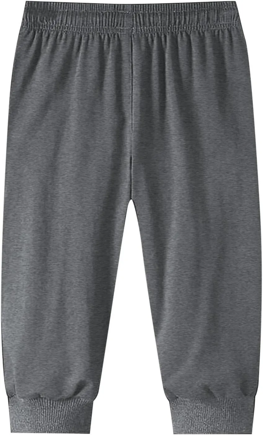 Men Pants Casual Plus Size Jogger Work Wear Sweatpants Loose Fit Elasticated Stretch Waist Cargo Pant