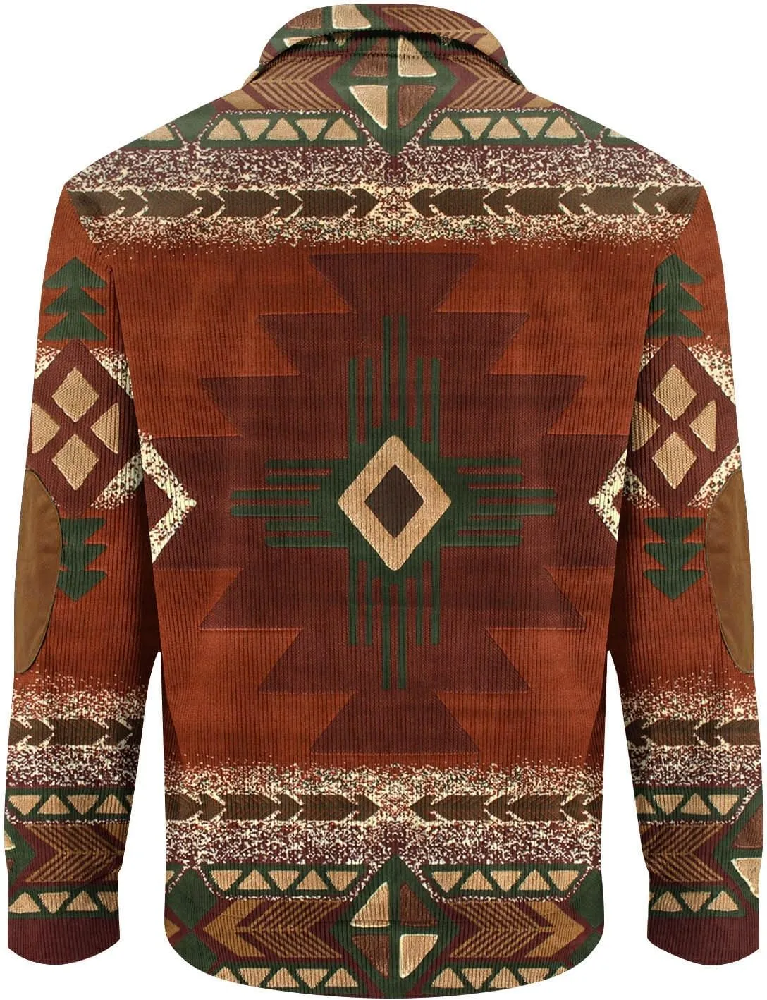 Men Shirts Casual Long Sleeve Aztec Ethnic Quarter Zip Lightweight Sweatshirt Causal Ethnic Print Button Pullover