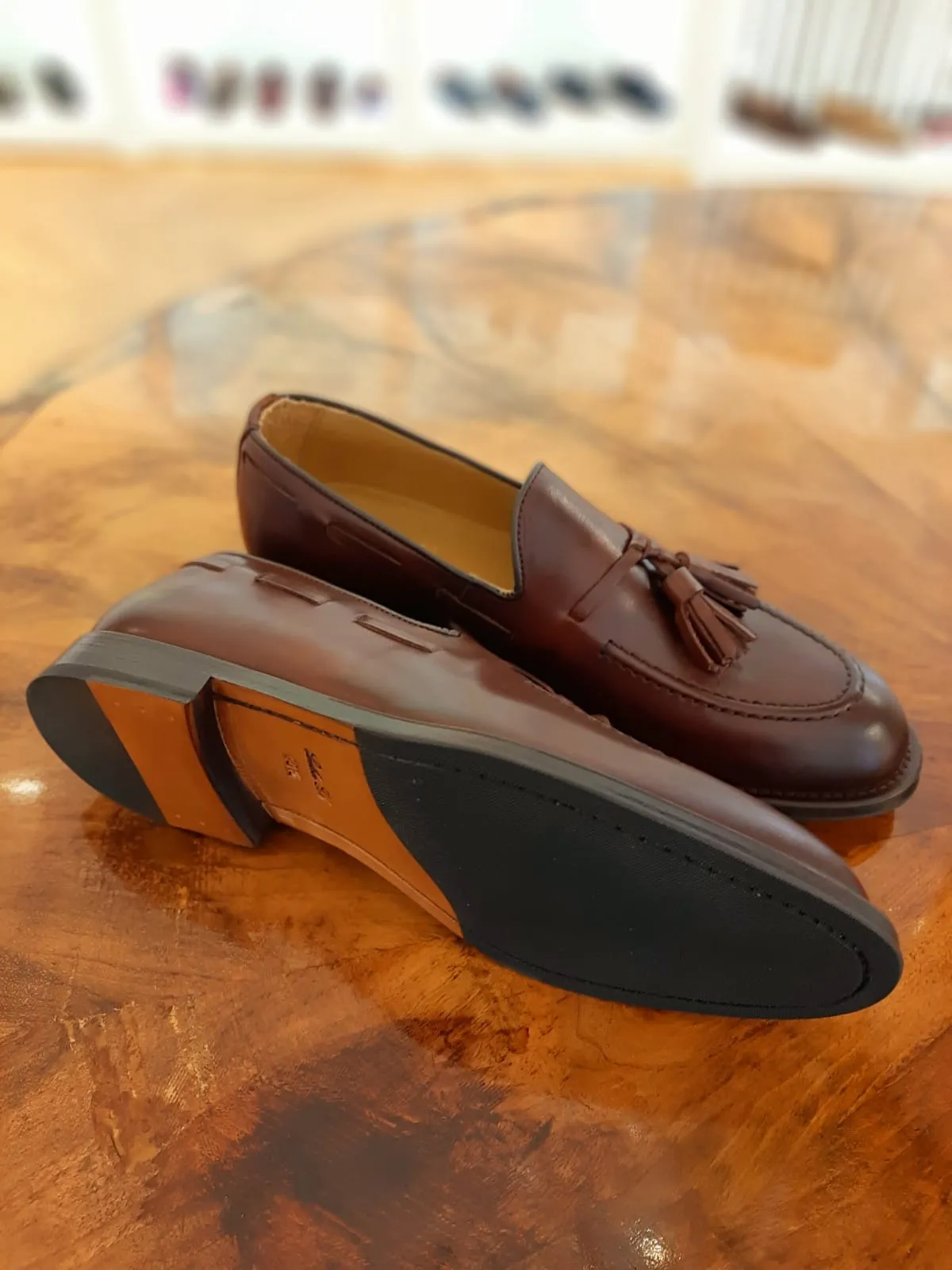 MEN Tasselloafer Bordo