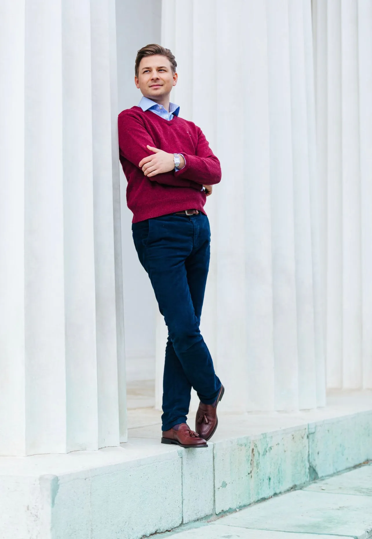 MEN Tasselloafer Bordo