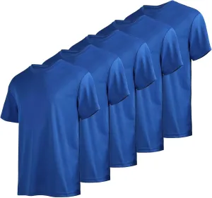 Men's Athletic Crew Neck Quick Dry T Shirts Active Moisture Wicking Gym Workout Short Sleeve Tee Shirt