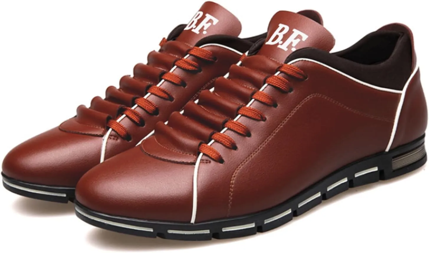 Mens Driving Shoes Fashion Walking Flat Sneakers Comfort Lace-up Business Casual Shoes Wedding Office Dress Shoes