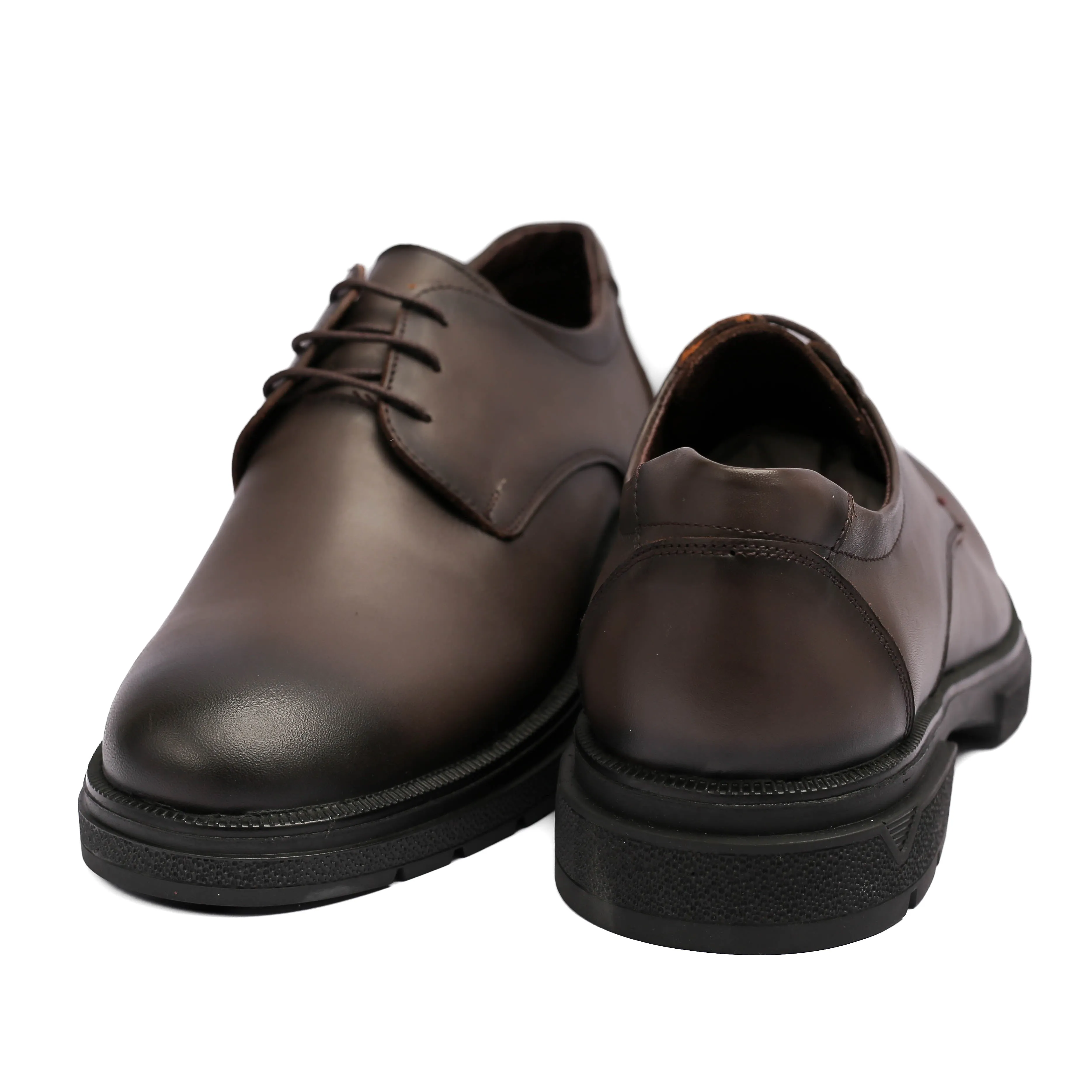Men's  Oxford Shoes - Brown Color.