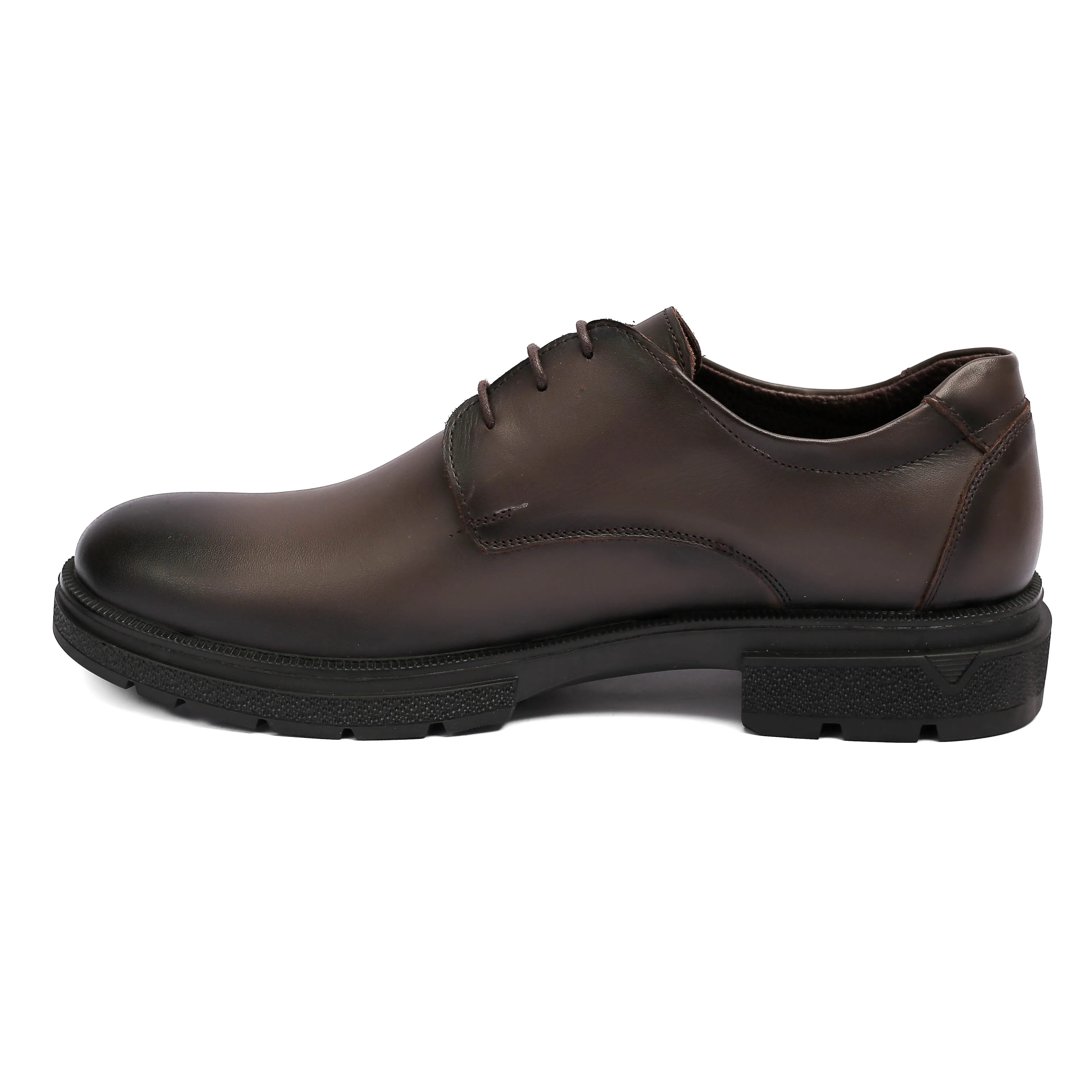 Men's  Oxford Shoes - Brown Color.