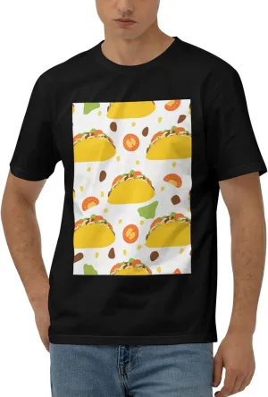 Men's Short Sleeve T-Shirts Taco Flat Style Camping Tees S-3xl