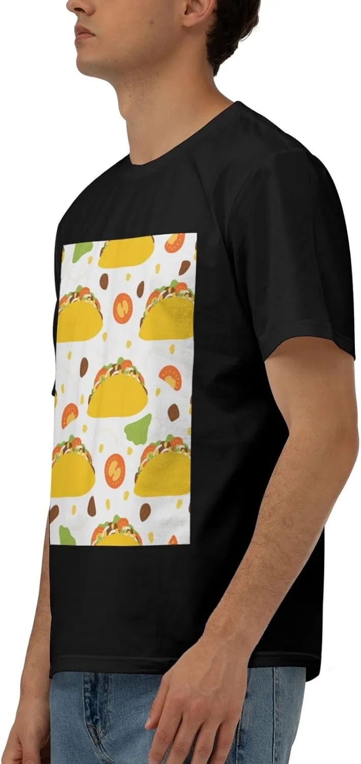 Men's Short Sleeve T-Shirts Taco Flat Style Camping Tees S-3xl