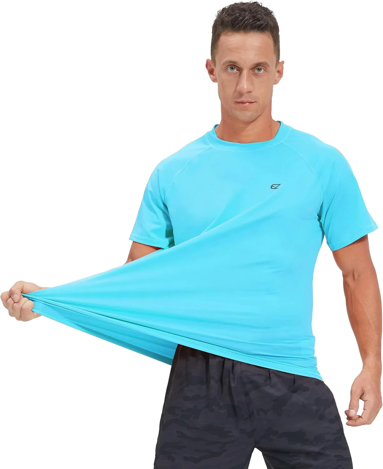 Men's Swim Shirts Rash Guard UPF 50  UV Sun Protection T-Shirt Quick Dry Fishing Beach T Shirts