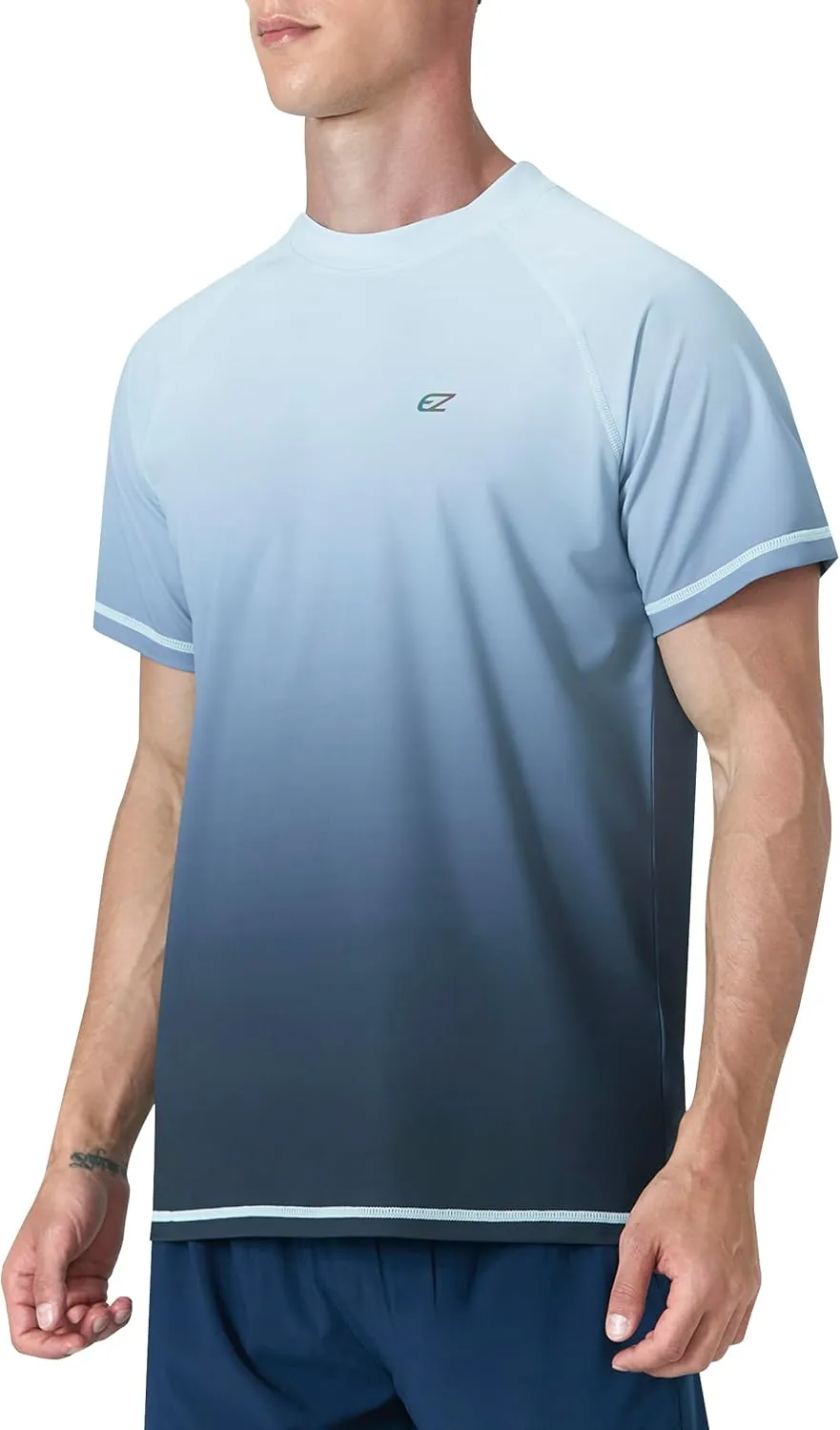 Men's Swim Shirts Rash Guard UPF 50  UV Sun Protection T-Shirt Quick Dry Fishing Beach T Shirts