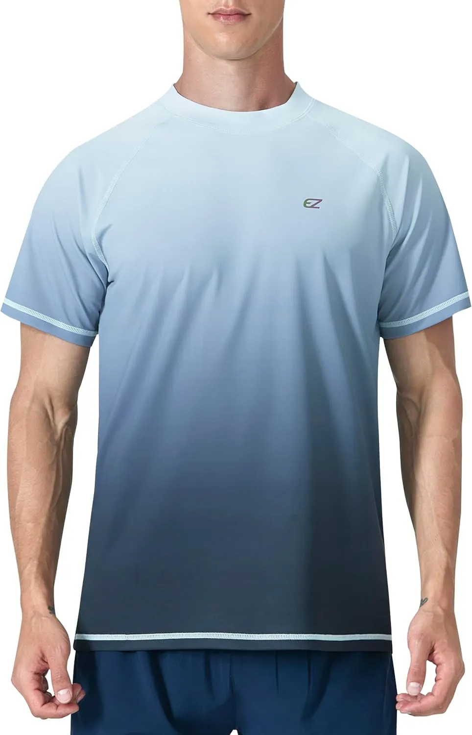 Men's Swim Shirts Rash Guard UPF 50  UV Sun Protection T-Shirt Quick Dry Fishing Beach T Shirts