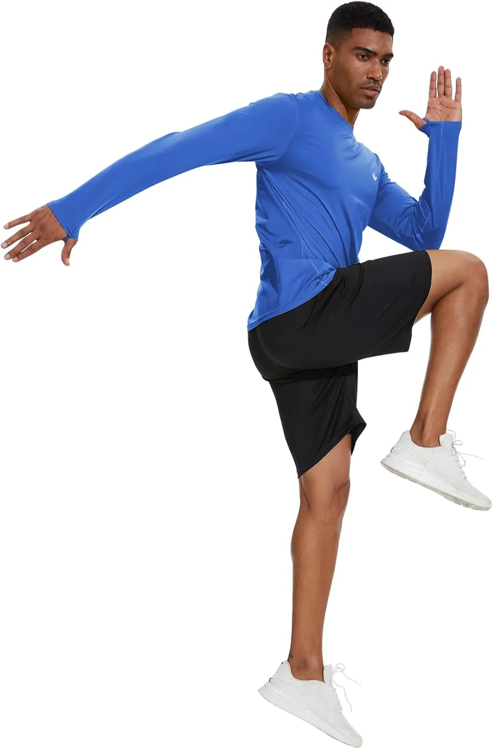 Men’s UPF 50  Lightweight Long Sleeve Casual T-Shirt Quick Dry UV Sun Protection for Outdoor Beach Hiking Fishing Exercise