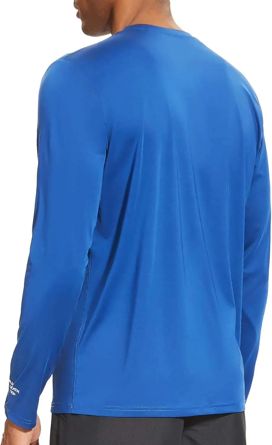 Men’s UPF 50  Lightweight Long Sleeve Casual T-Shirt Quick Dry UV Sun Protection for Outdoor Beach Hiking Fishing Exercise