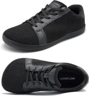 Men's Wide Walking Shoes Barefoot Sneakers Minimalist Running Shoes Zero Drop Sole Trainer Breathable Casual Athletic Shoe