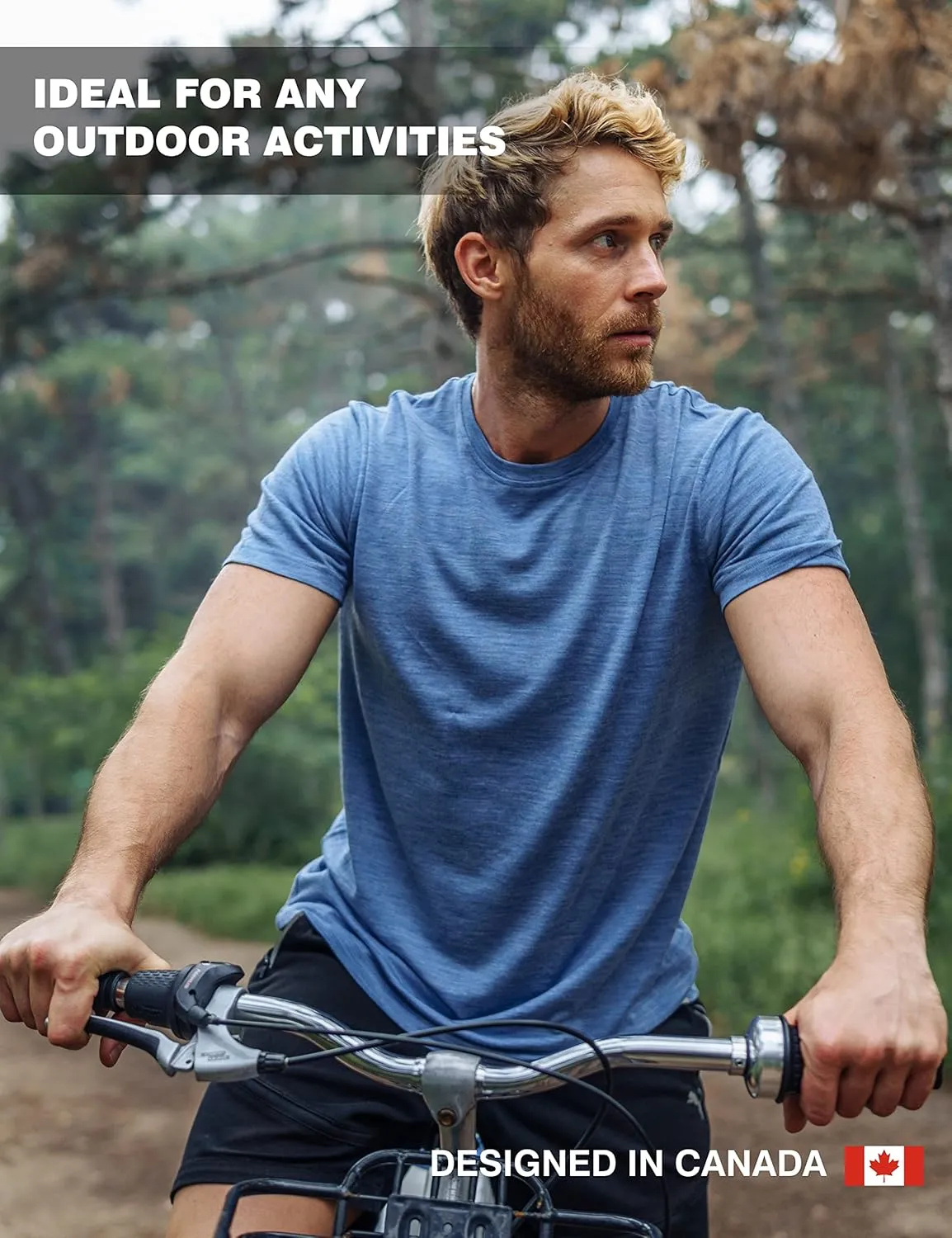 Merino.tech Merino Wool T-Shirt Mens - 100% Merino Wool Undershirt Lightweight Base Layer