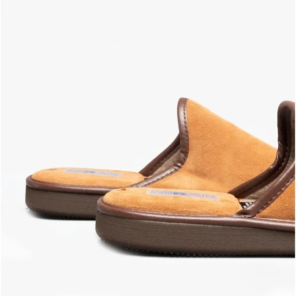 Mirak REG Mens Mule Slippers Beige