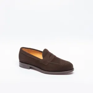 Mocassino penny Berwick 9628 in camoscio marrone
