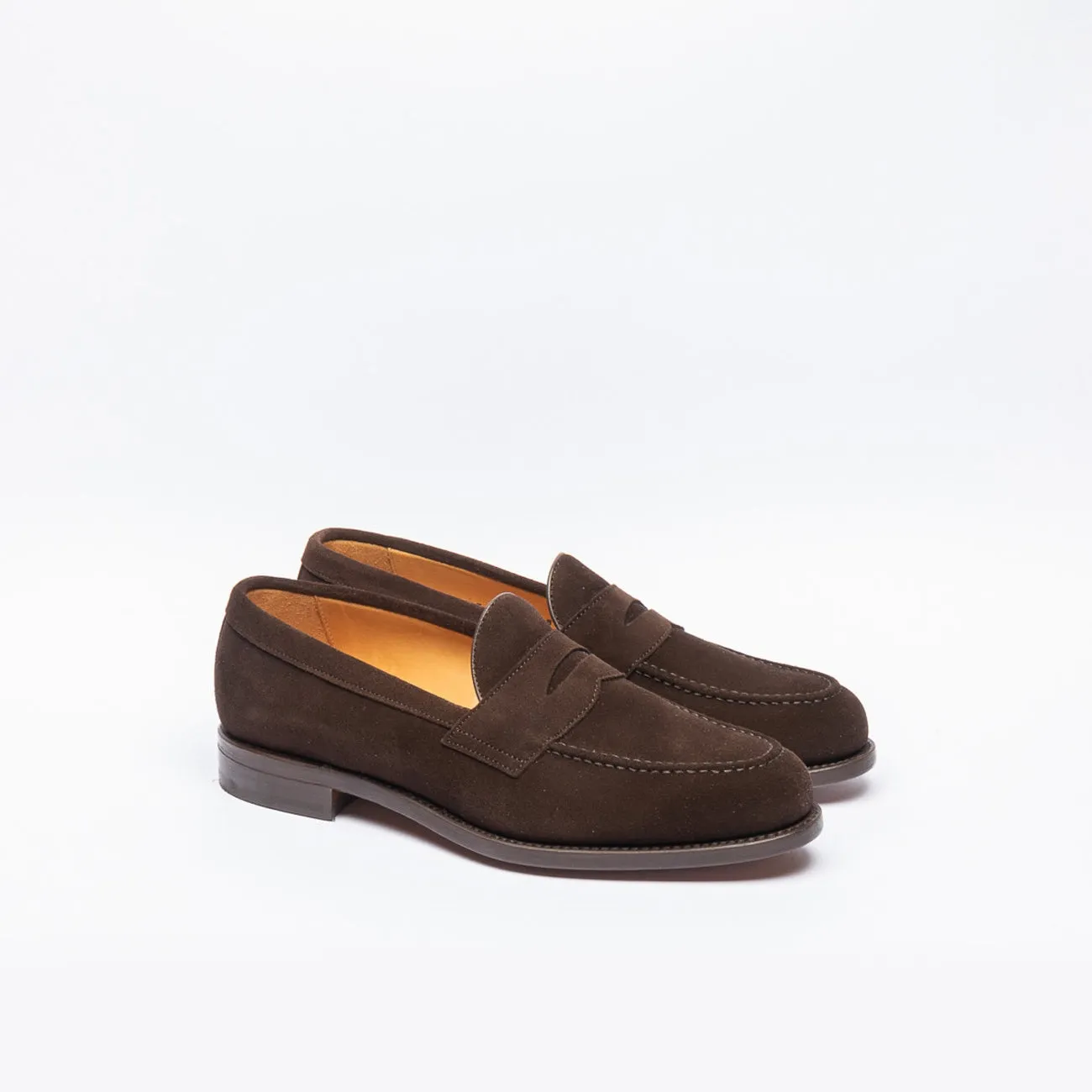 Mocassino penny Berwick 9628 in camoscio marrone