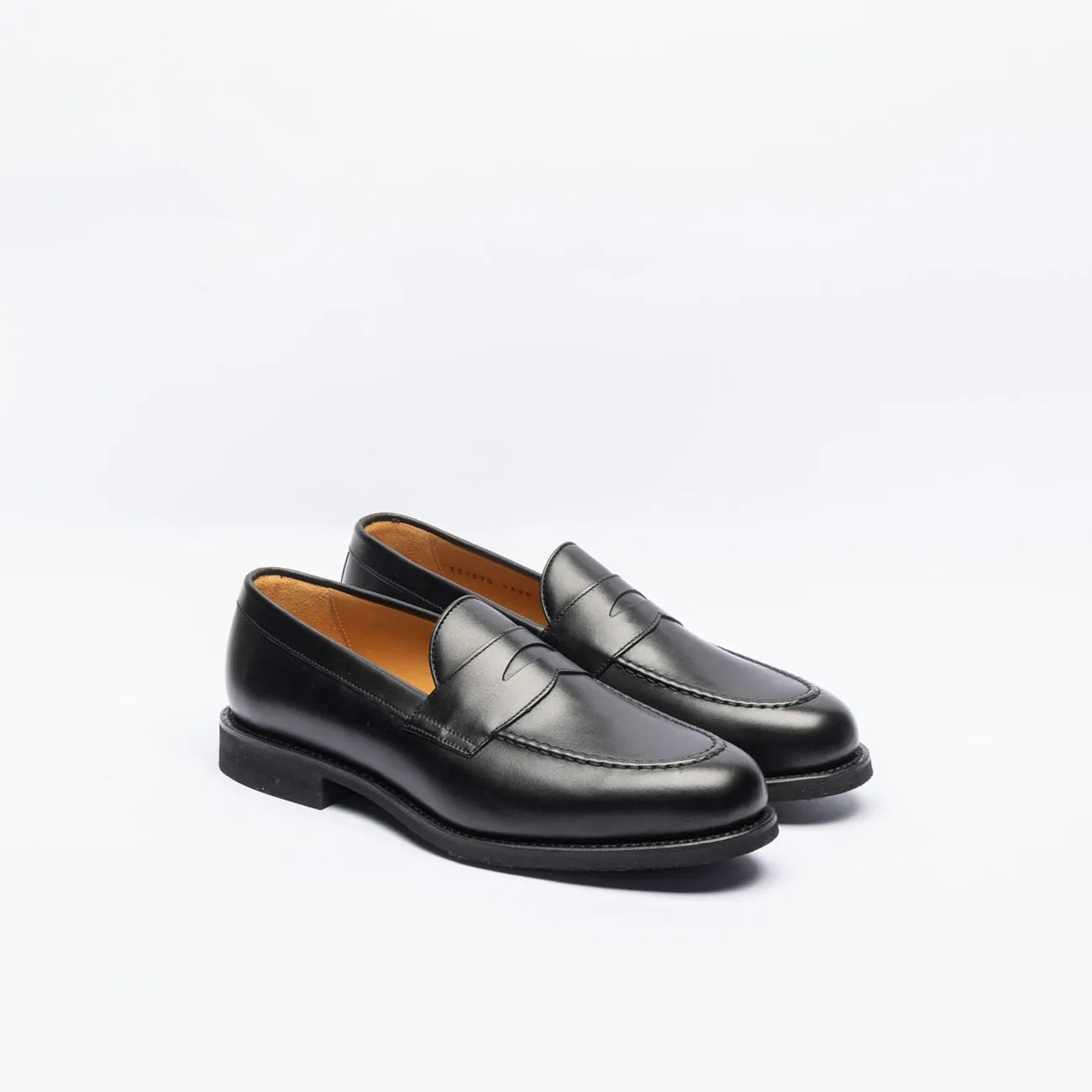 Mocassino penny Berwick 9628 in pelle nera (Suola Vibram)