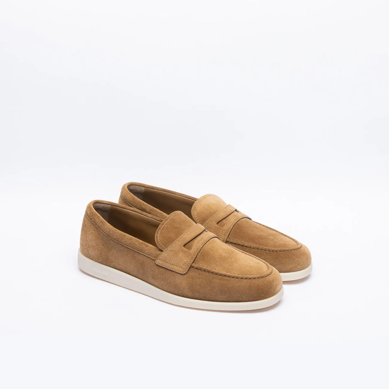 Mocassino penny Church's Portsmouth in camoscio beige