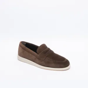 Mocassino penny Church's Portsmouth in camoscio marrone
