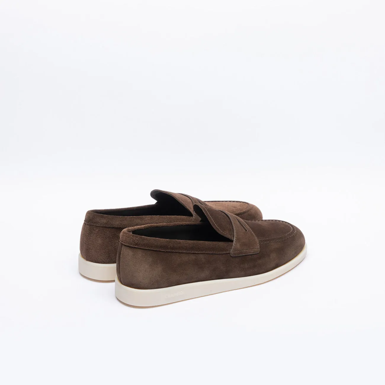 Mocassino penny Church's Portsmouth in camoscio marrone