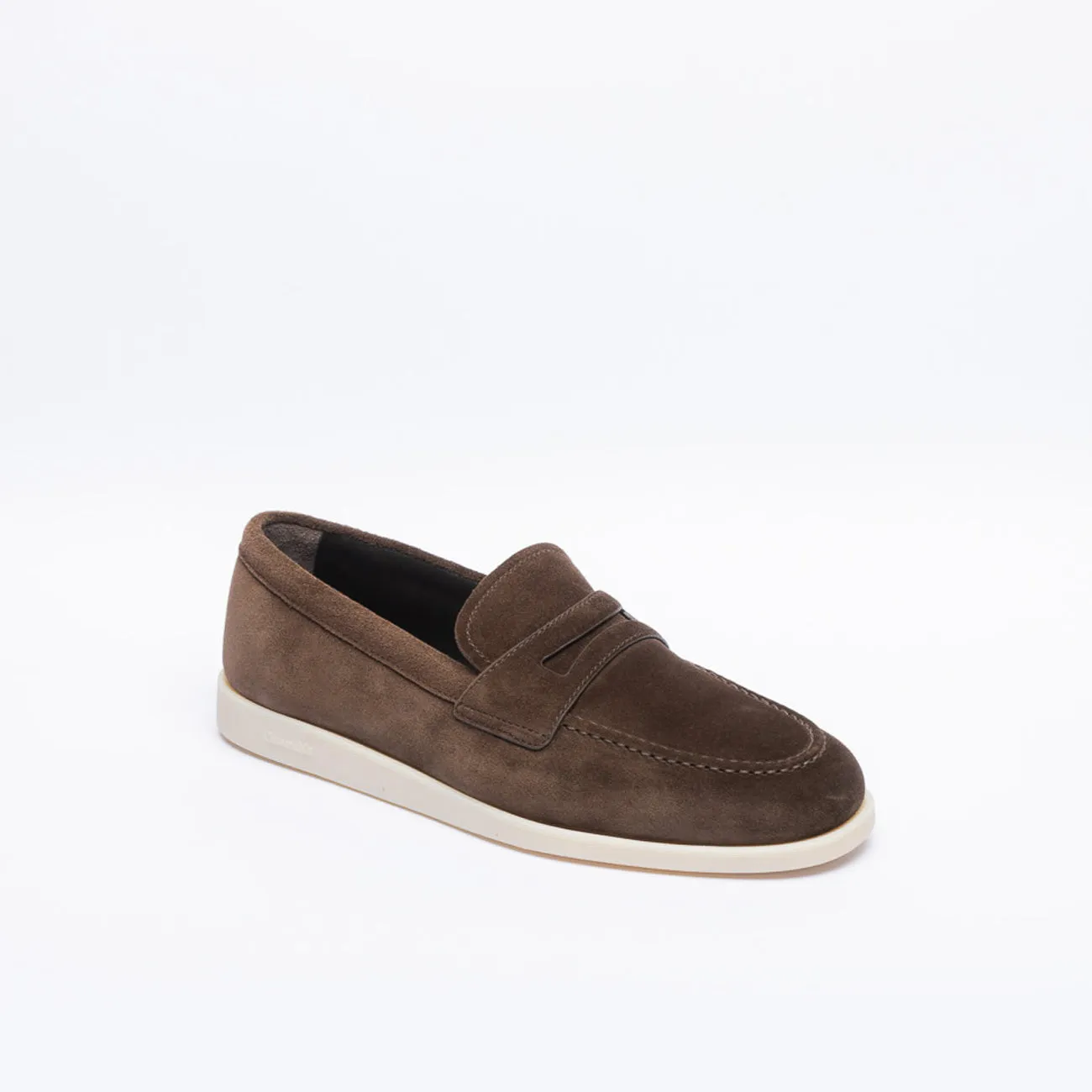 Mocassino penny Church's Portsmouth in camoscio marrone