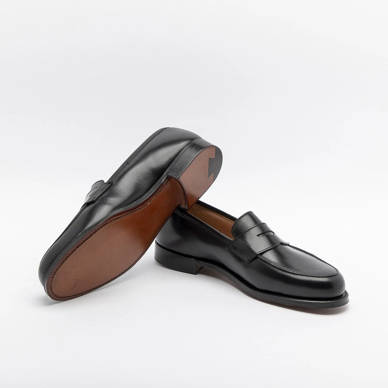 Mocassino penny Crockett & Jones Grantham 2 in pelle nera