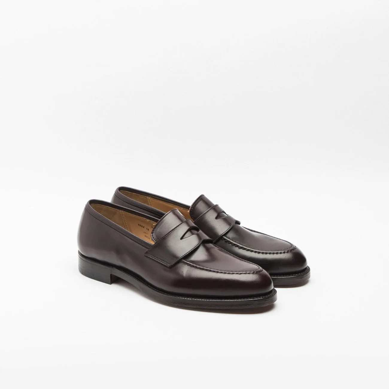 Mocassino penny Crockett & Jones Henley in pelle di cavallo bordeaux
