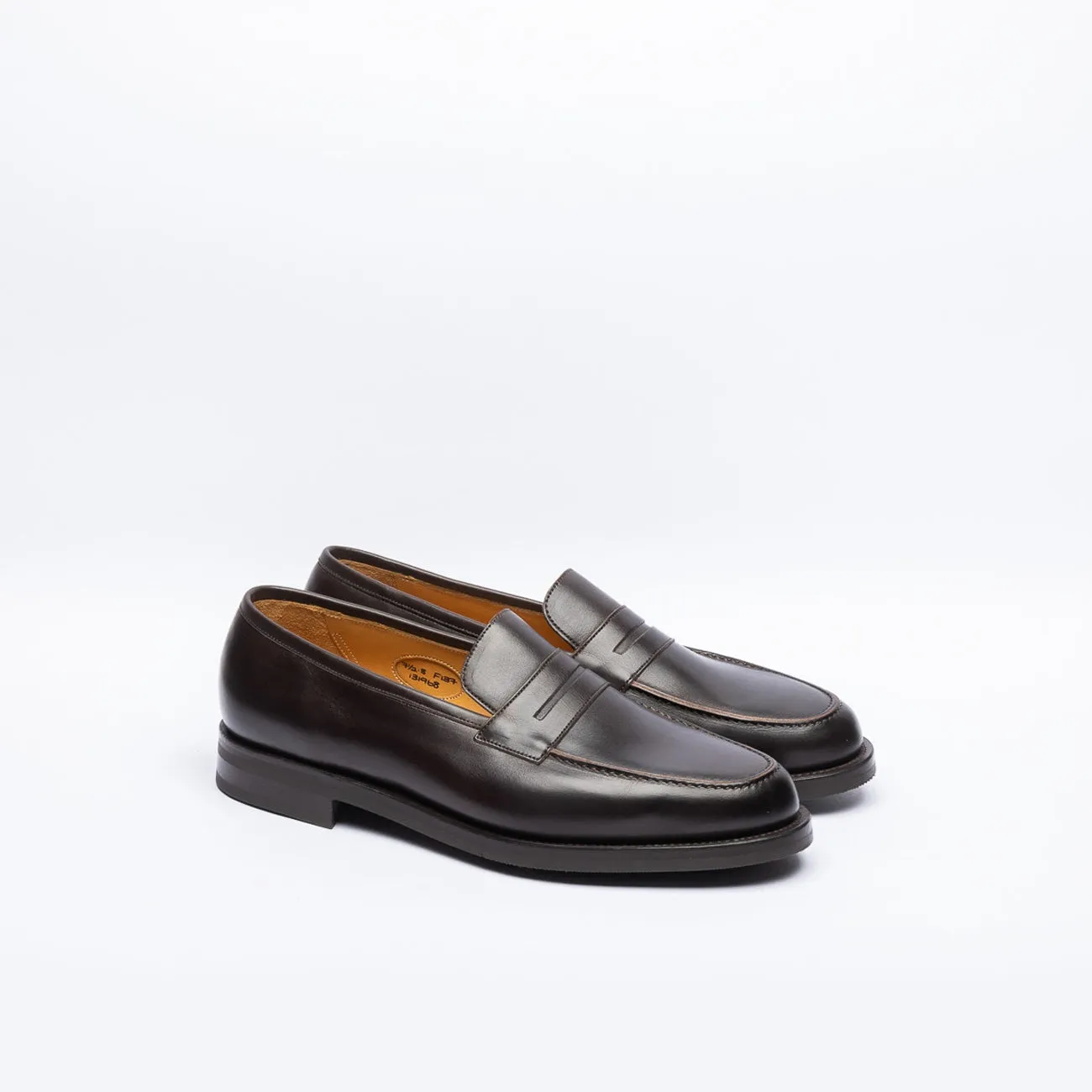 Mocassino penny Edward Green Earl in pelle marrone