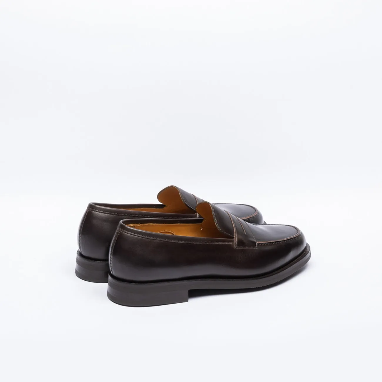 Mocassino penny Edward Green Earl in pelle marrone