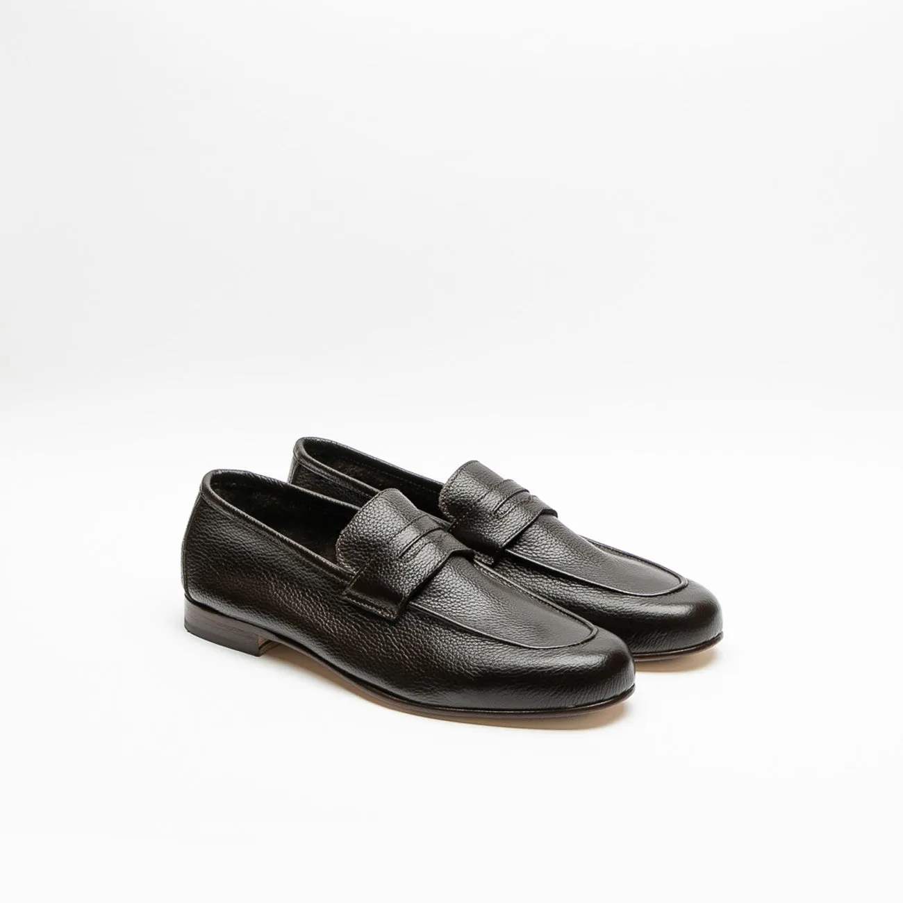Mocassino penny Il Mocassino Tasca BL in pelle martellata marrone