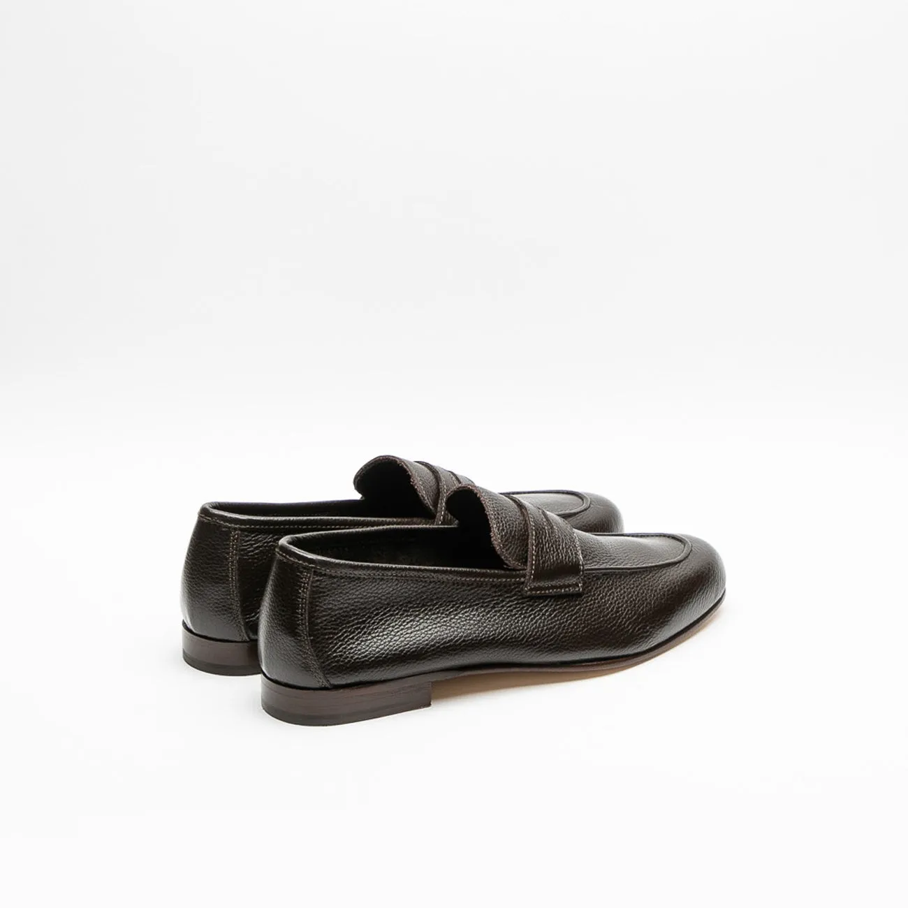 Mocassino penny Il Mocassino Tasca BL in pelle martellata marrone